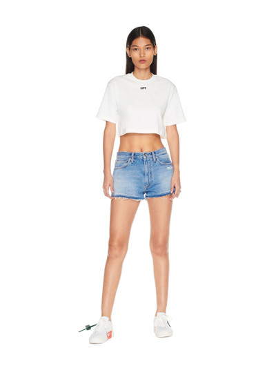 Off-White Off Stamp Ribbed Cropped Tee outlook