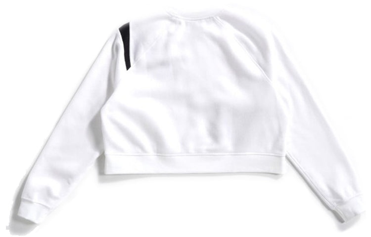 (WMNS) Nike Sportswear Swoosh Large Fleece Round Neck White BV3934-100 - 2