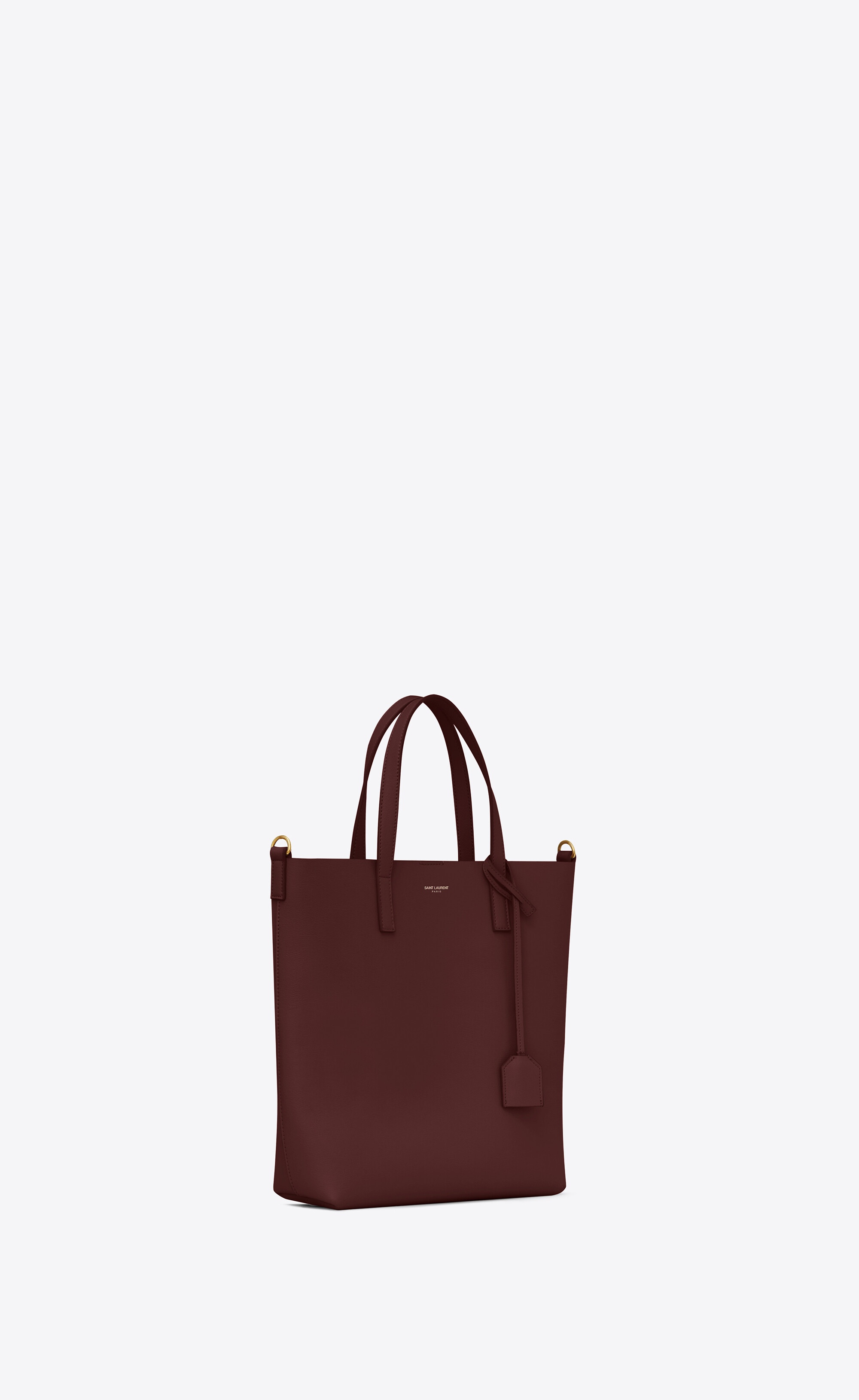 shopping bag saint laurent toy in supple leather - 6