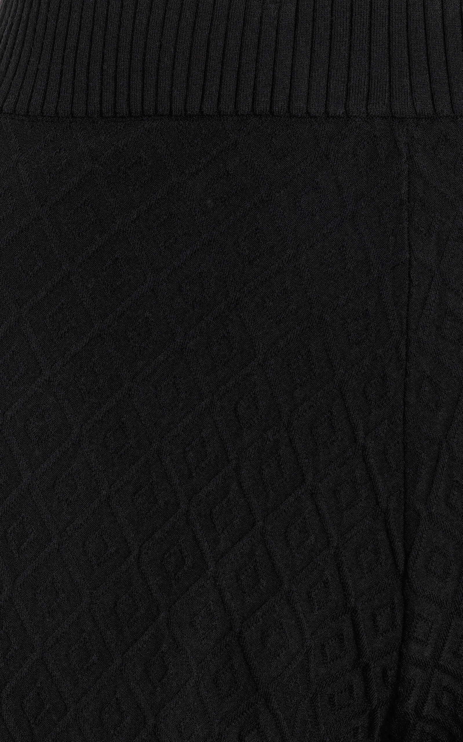 Kickit Flared Diamond-Jacquard Knit Pants black - 5