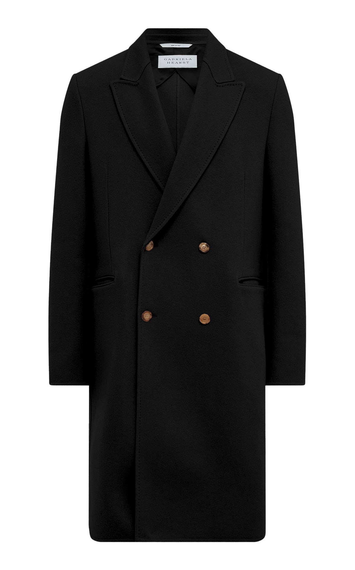 Mcaffrey Coat in Camel Double-Face Recycled Cashmere - 1