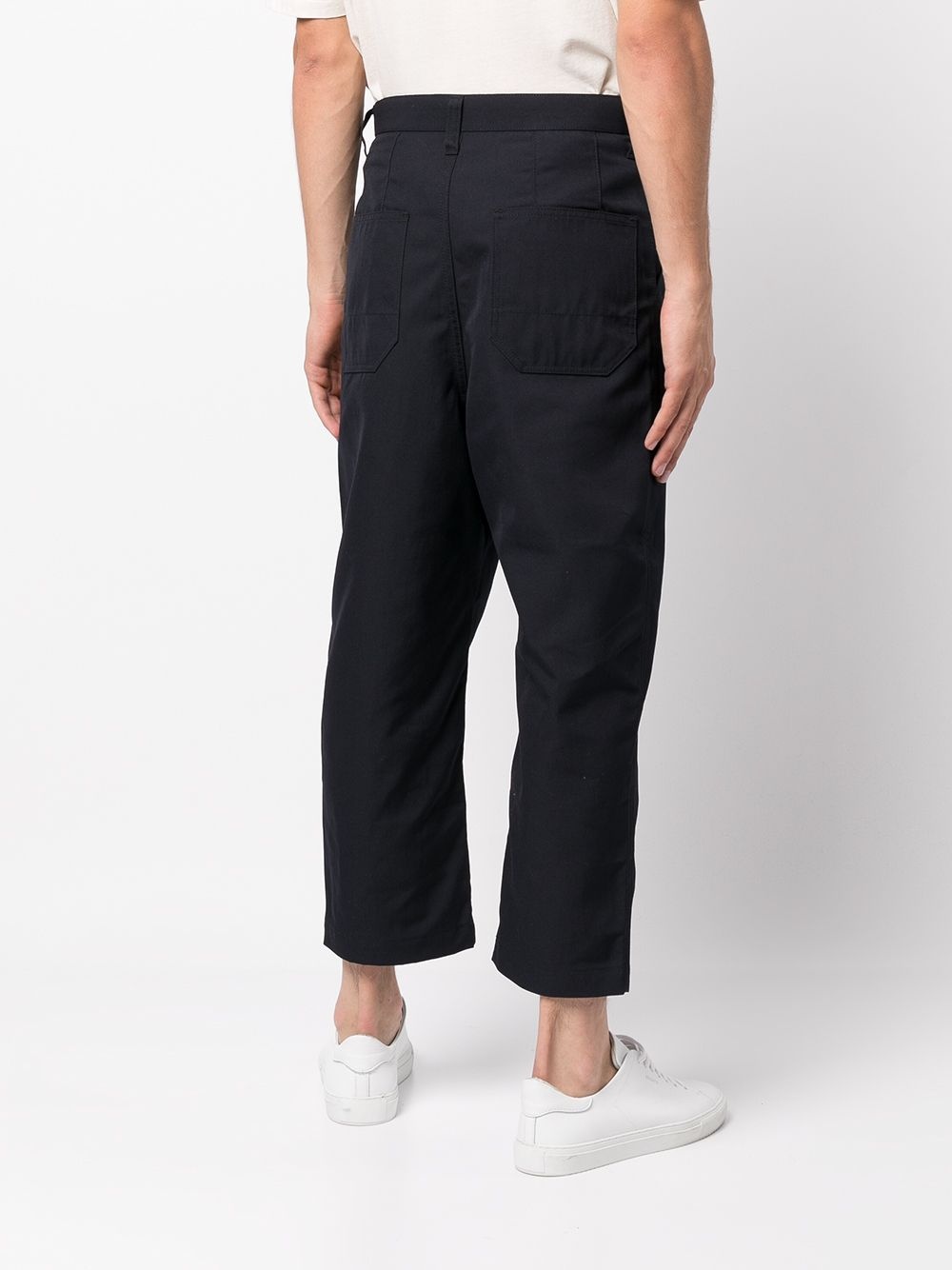 wide leg wool trousers - 4