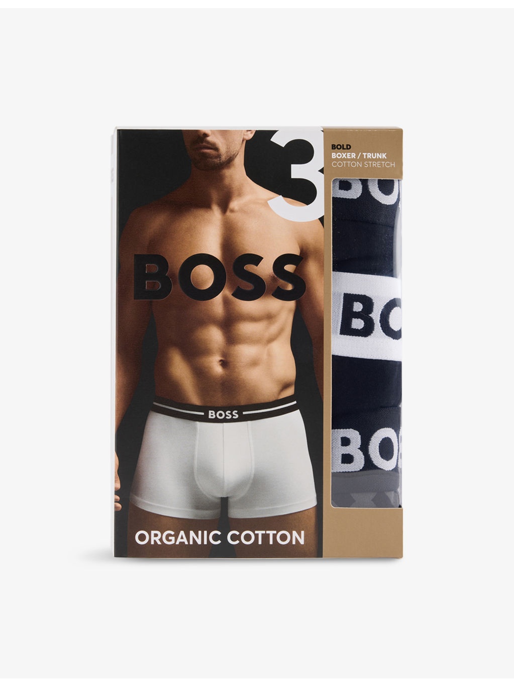 Bold Logo-Waistband Stretch-Woven Trunks - 1