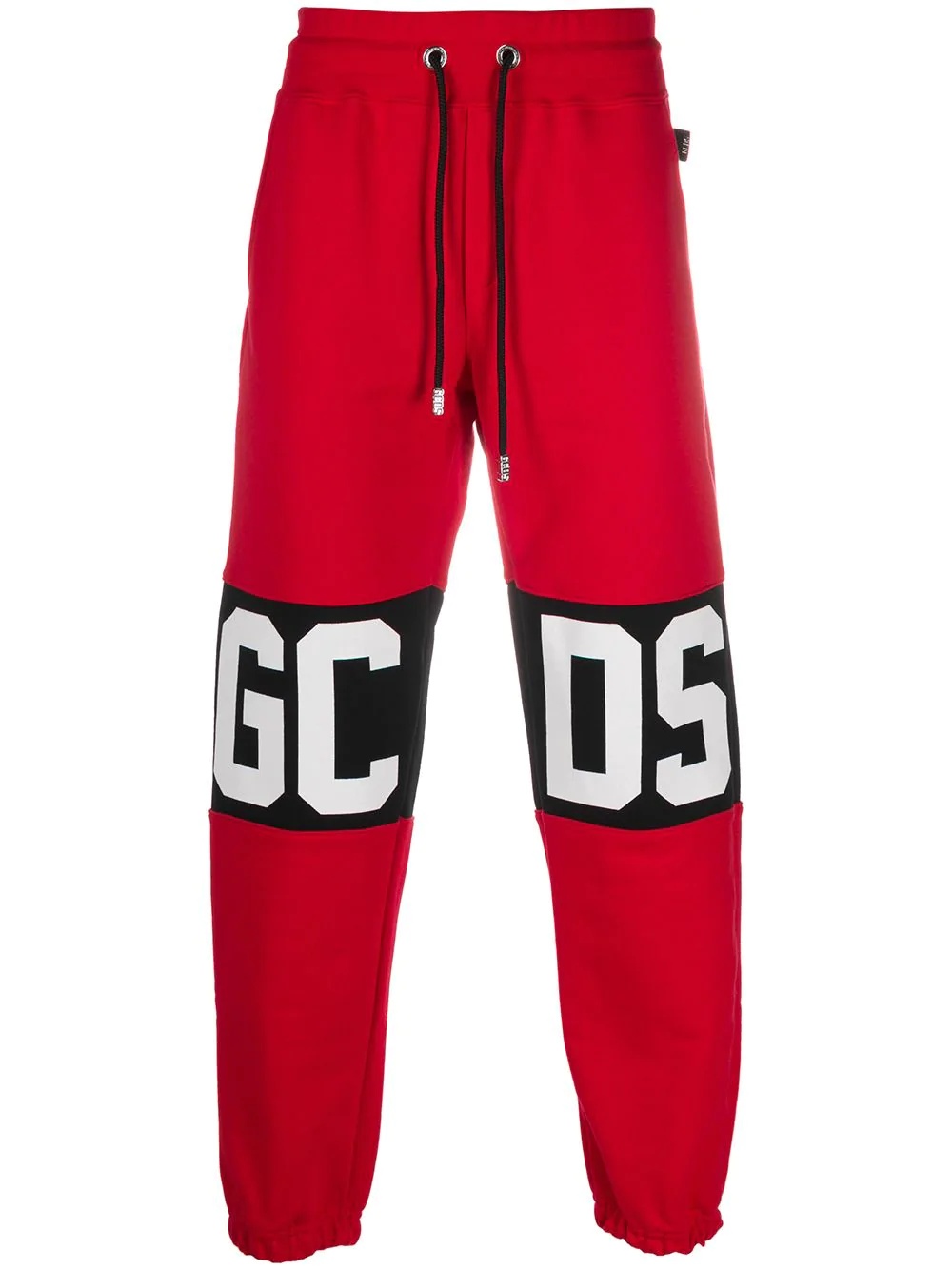 logo print track pants - 1