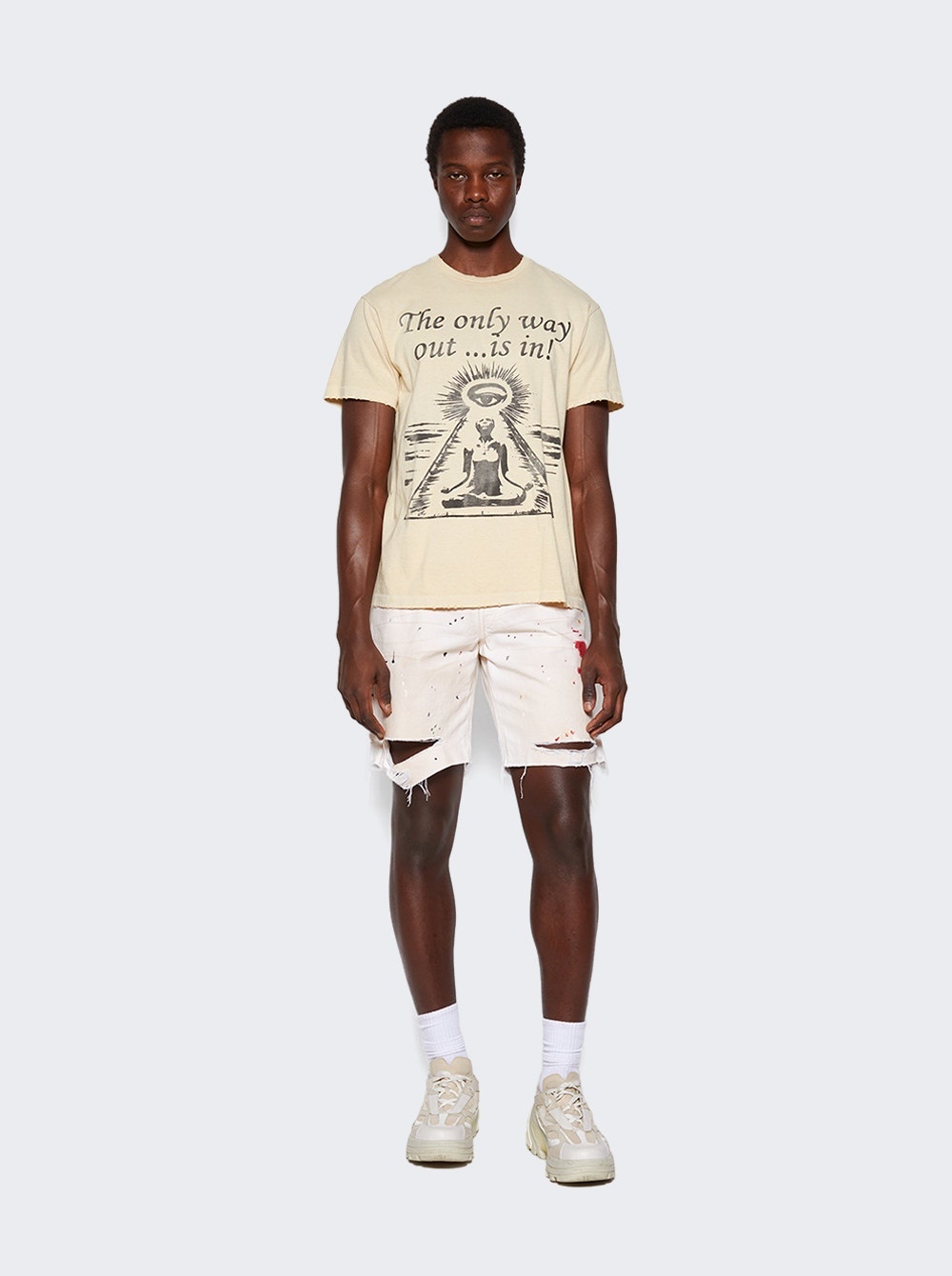 Only Way Out Tee Antique White - 2