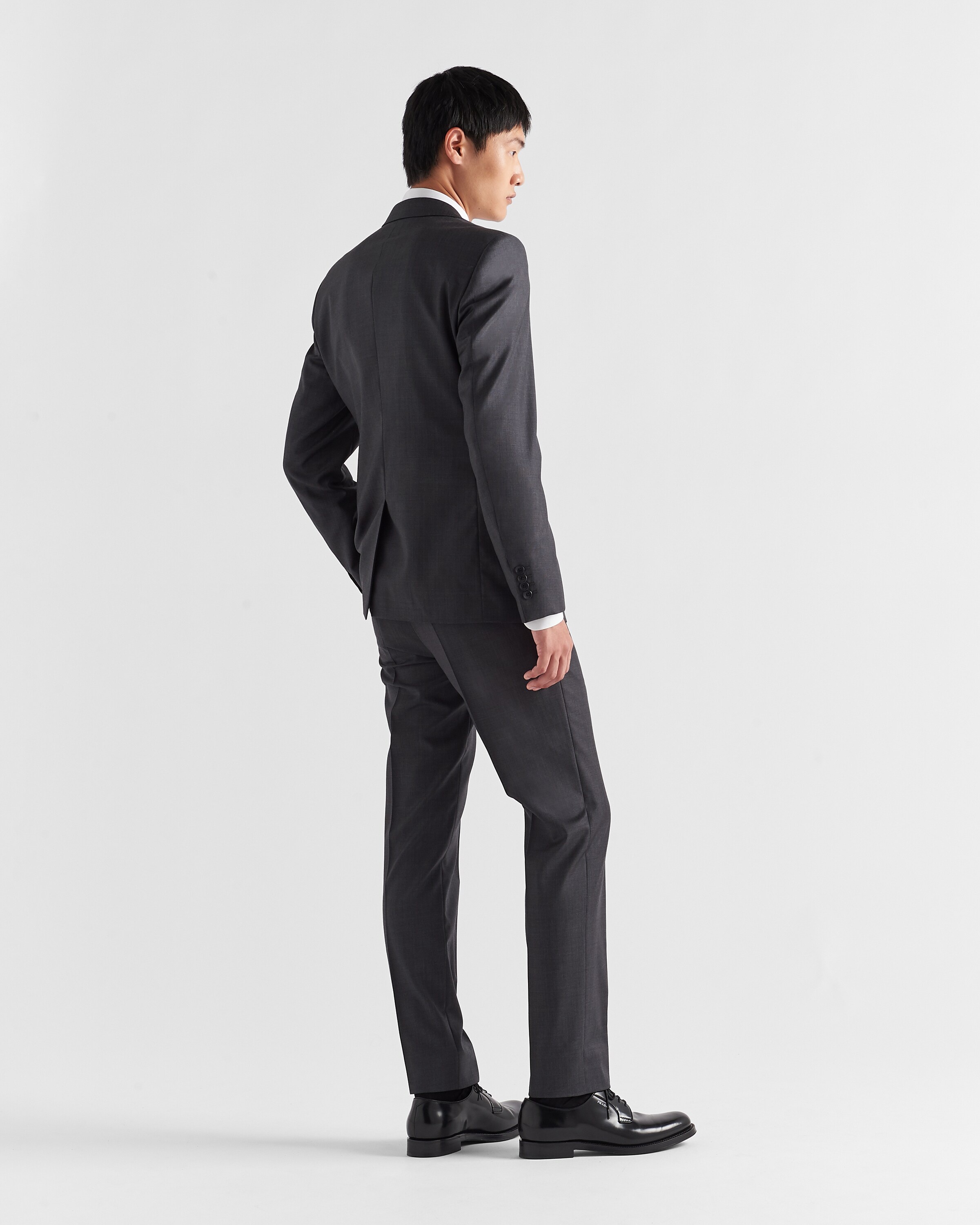Single-breasted wool suit - 5