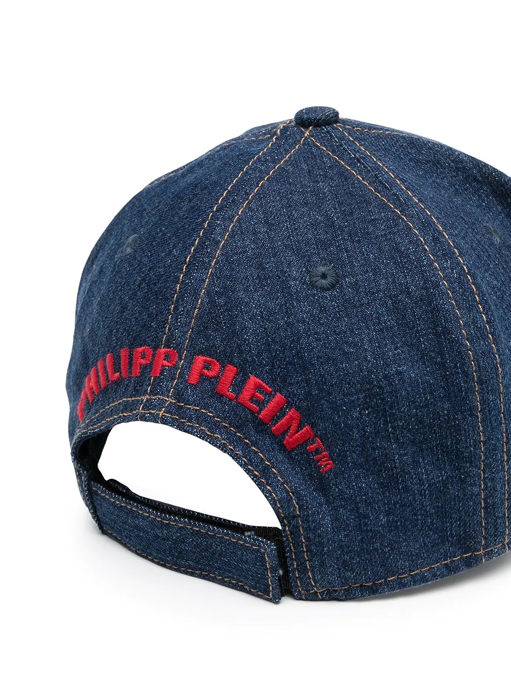 logo patch denim cap - 2