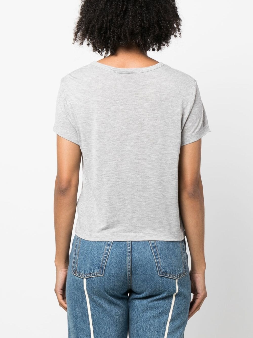 Adine Shrunken cropped T-shirt - 4