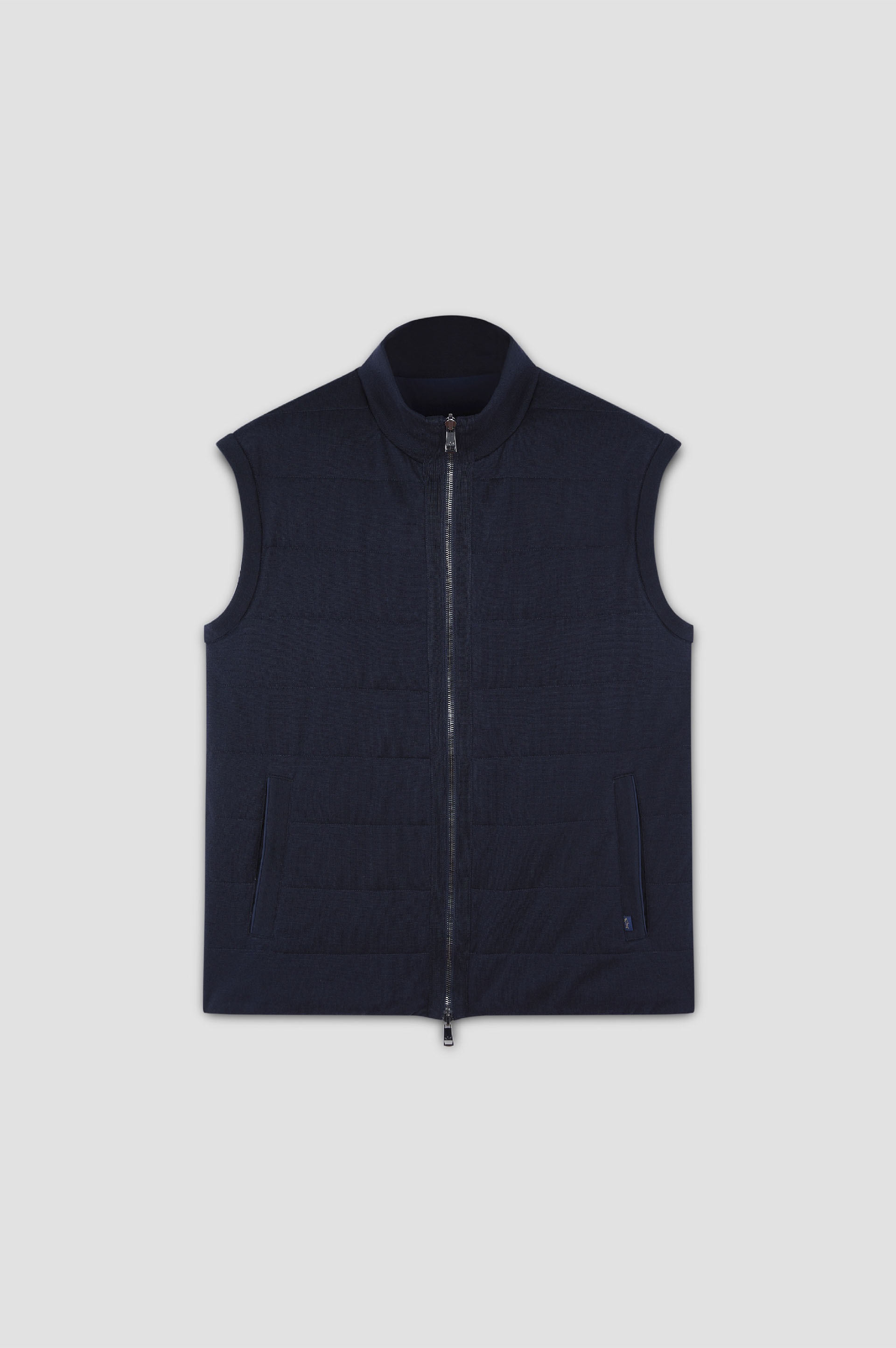 REVERSIBLE VEST IN COTTON, SILK, AND TYPHOON® PLATINUM - 1