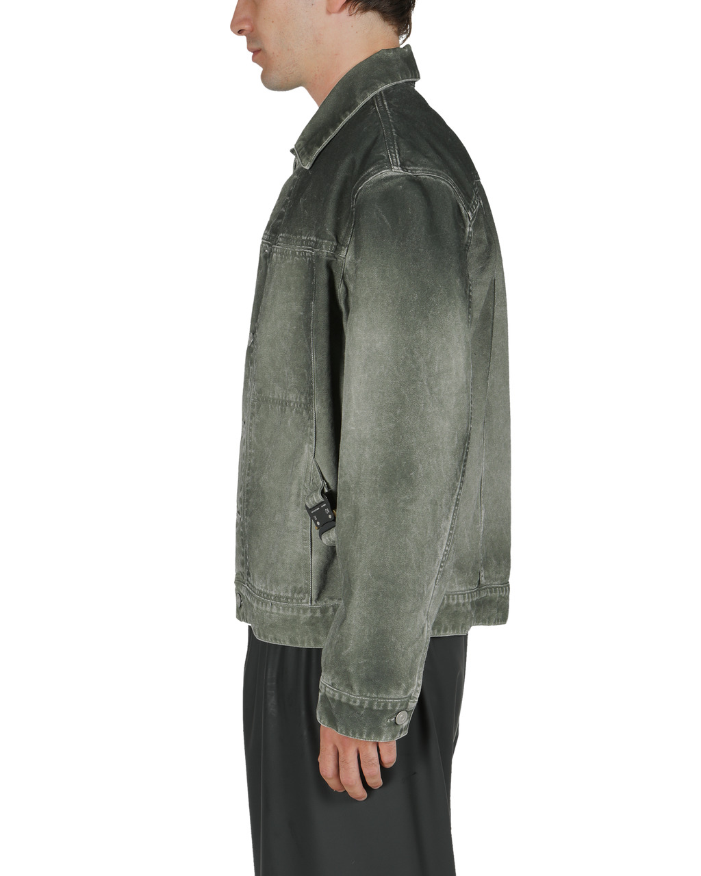 OVERDYED CANVAS BUCKLE JACKET - 4