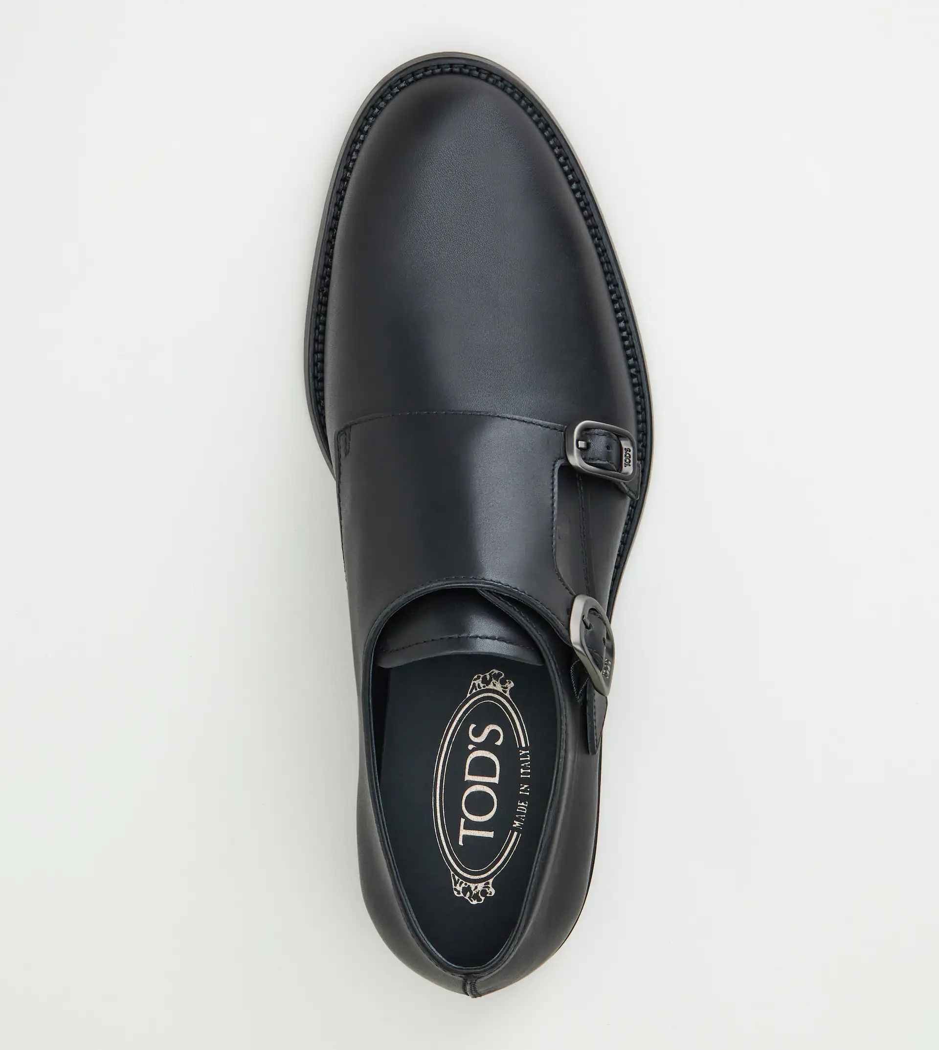 MONKSTRAP IN LEATHER - BLACK - 2