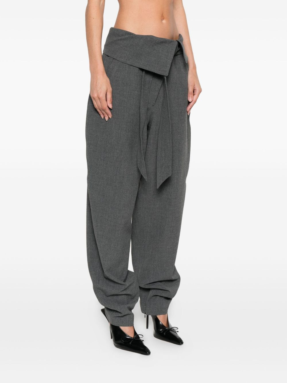 fold waist trousers - 3