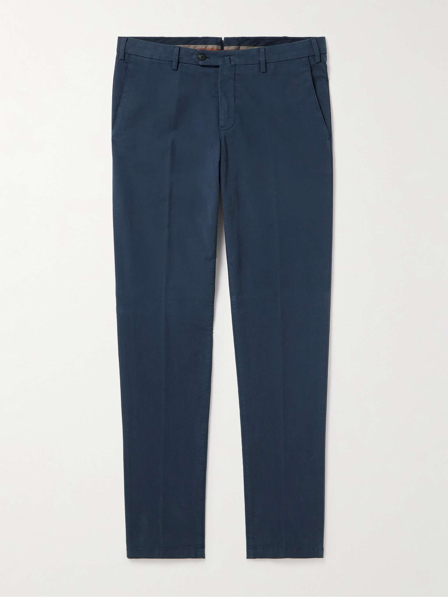 Slim-Fit Cotton-Blend Trousers - 2