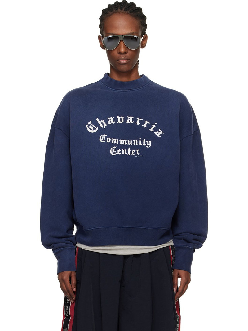 Navy 'Chavarria Community Center' Standard Sweatshirt 1