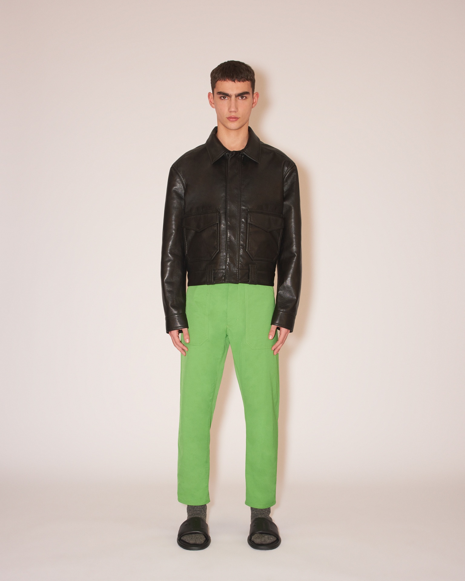 RUBEN - Regenerated leather jacket - Black - 2