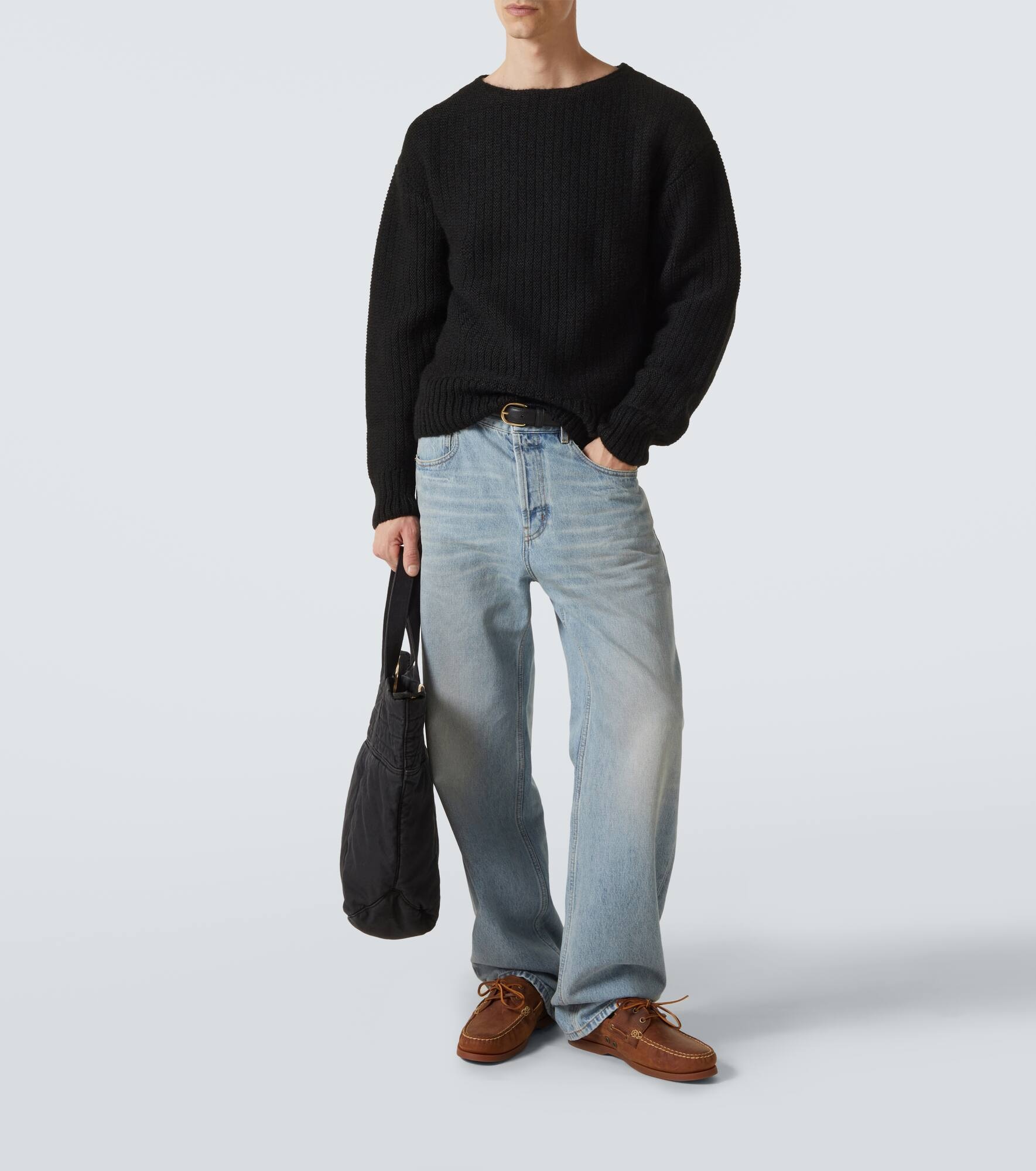 Logo wool and mohair-blend sweater - 2