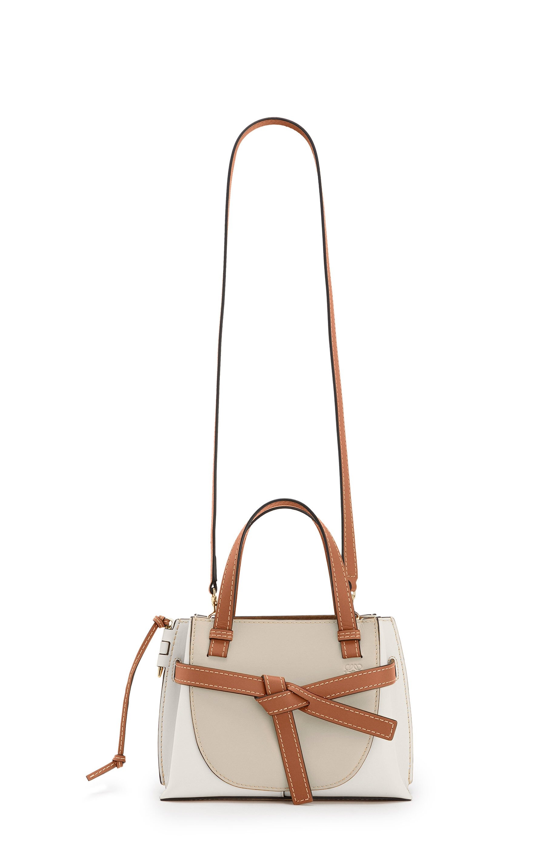 Mini Gate Top Handle bag in natural calfskin - 4