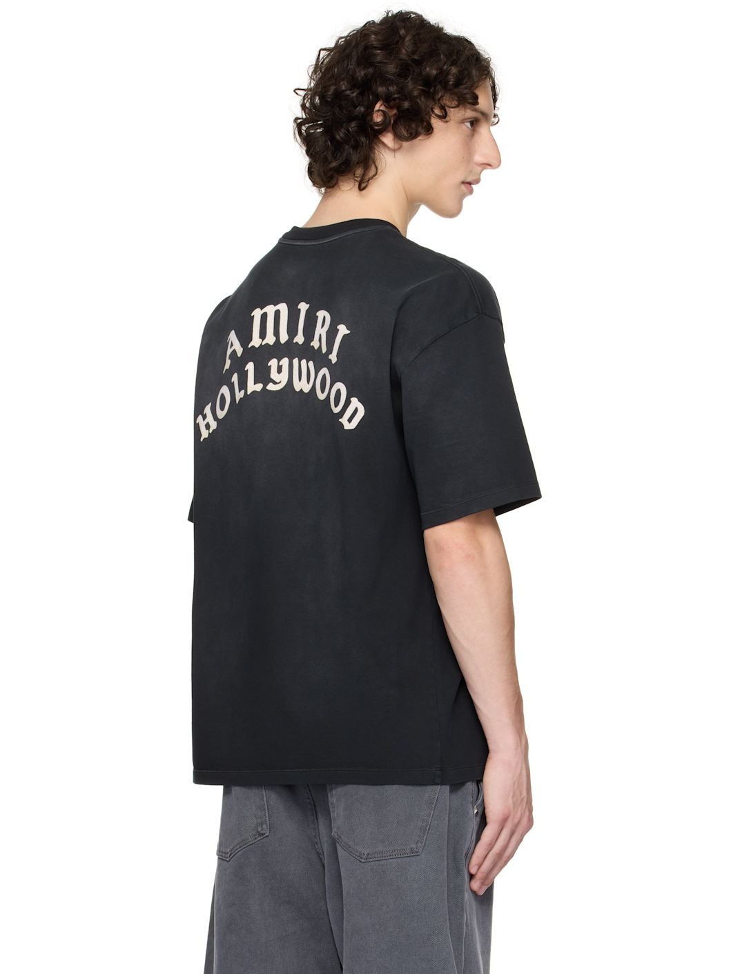 Black 'AMIRI Hollywood' Oversized T-shirt - 3