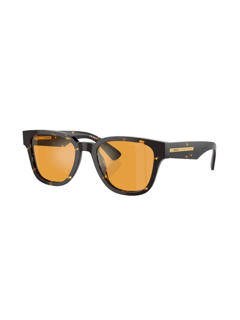 Prada tortoiseshell-effect D-frame sunglasses outlook