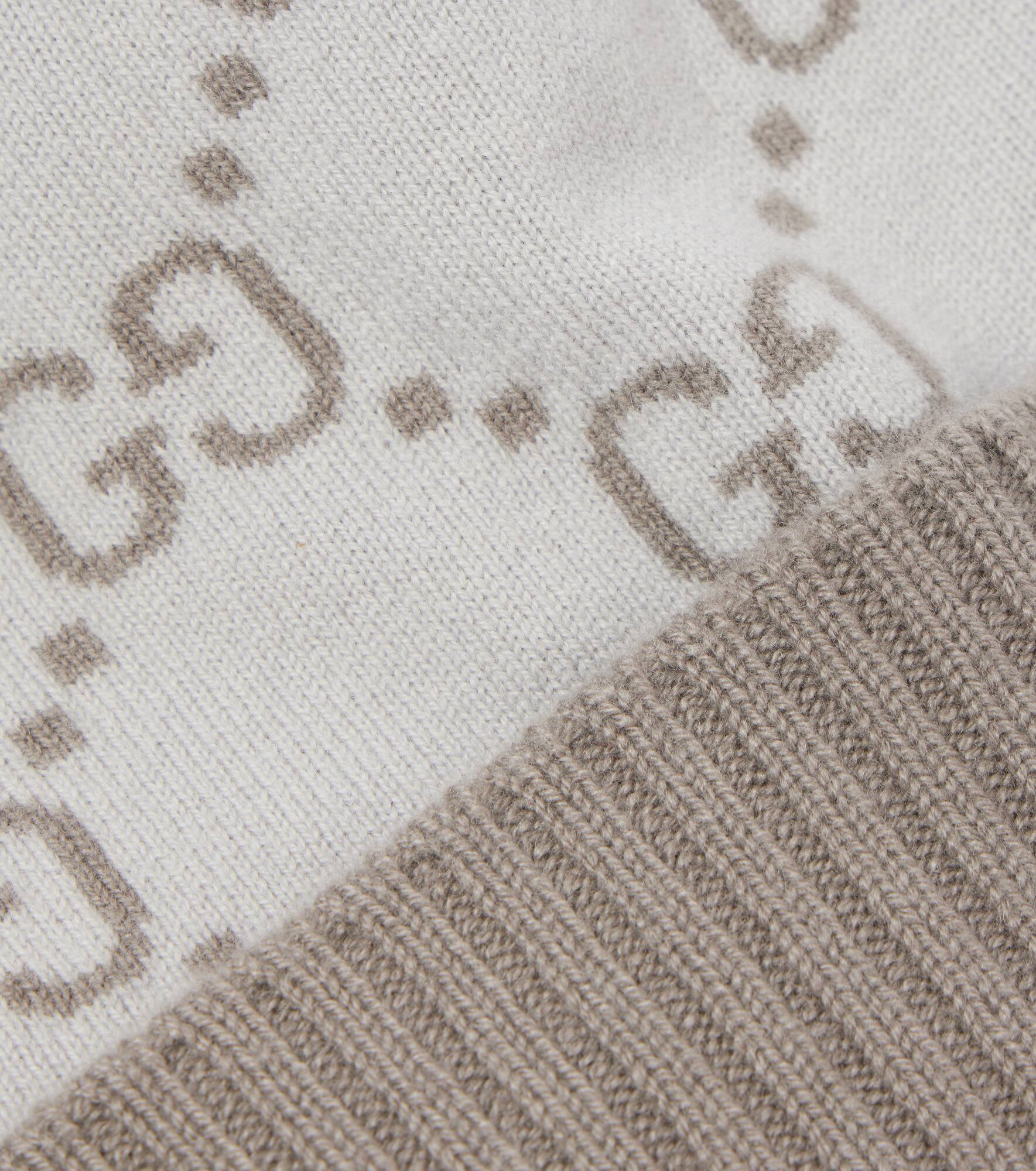 GG cashmere jacquard beanie - 3