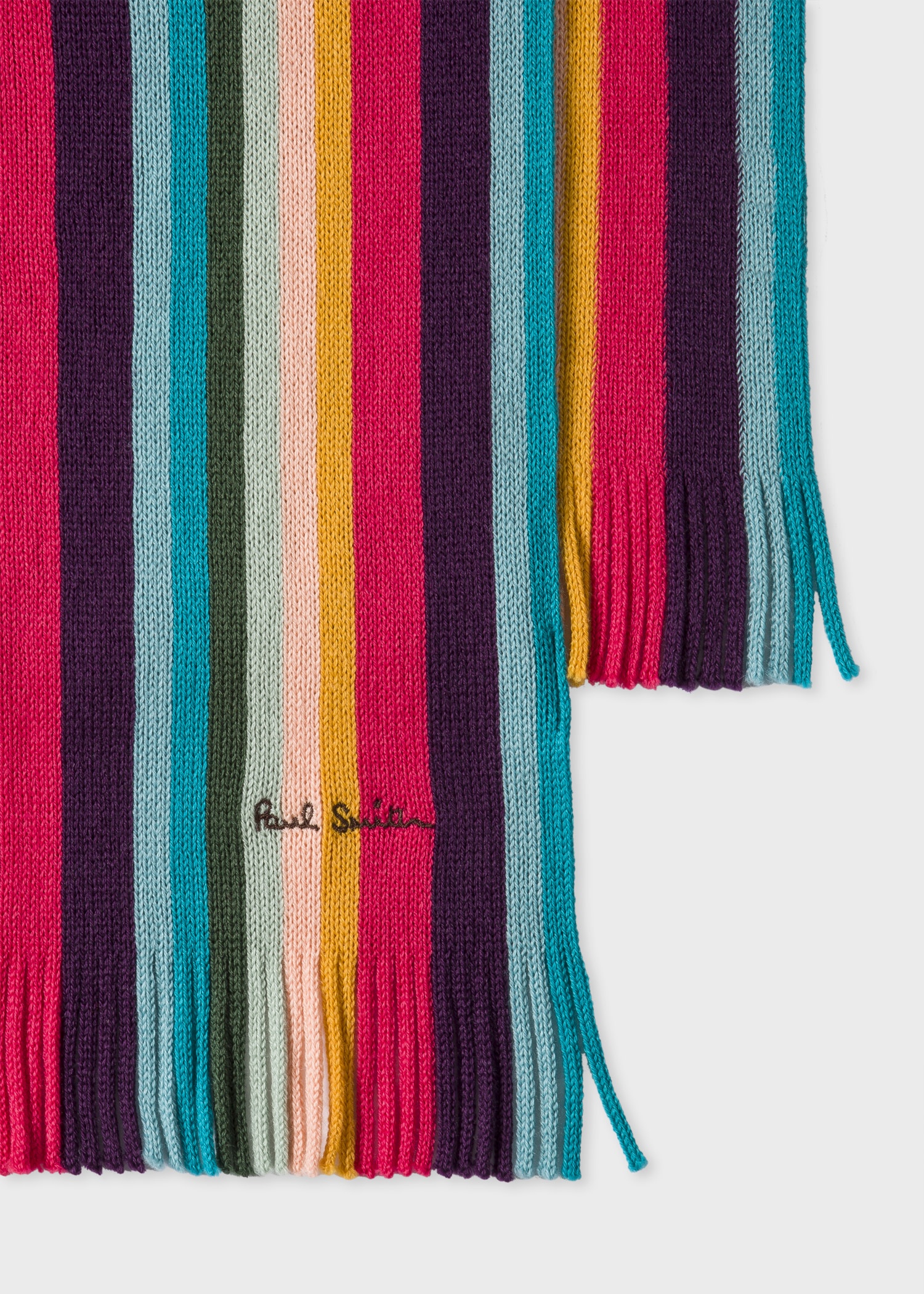 'Artist Stripe' Wool Scarf - 4