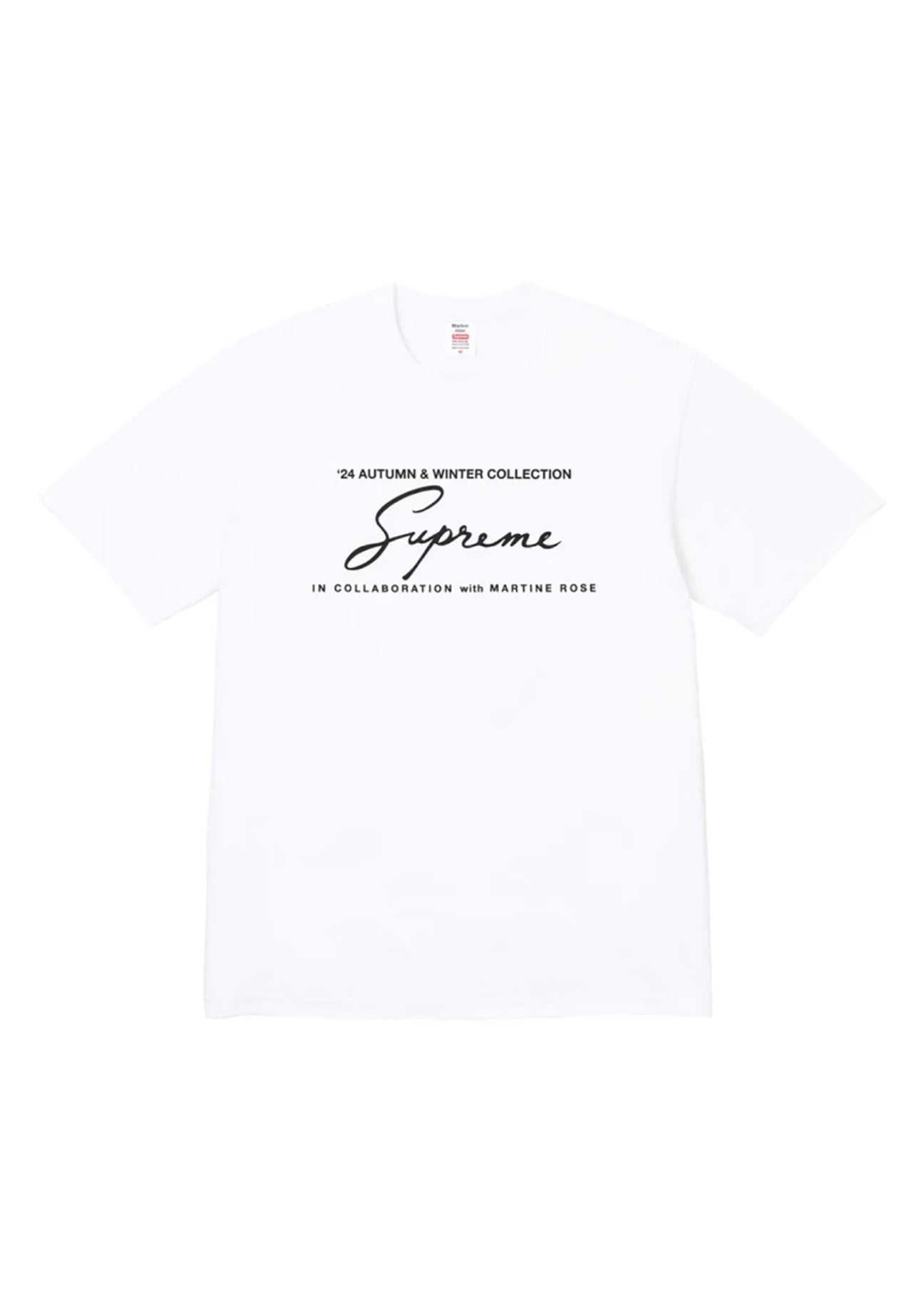 Supreme X Martine Rose Logo Tee - White - 1