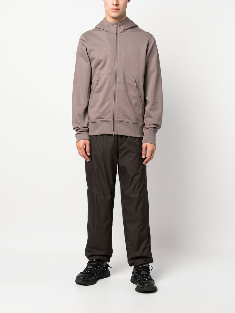 Y-3 zip-up cotton hoodie outlook