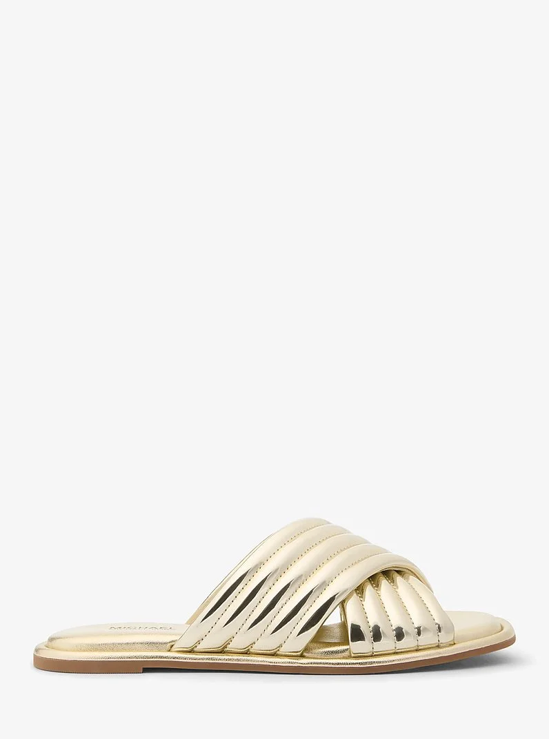 Portia Metallic Slide Sandal - 1