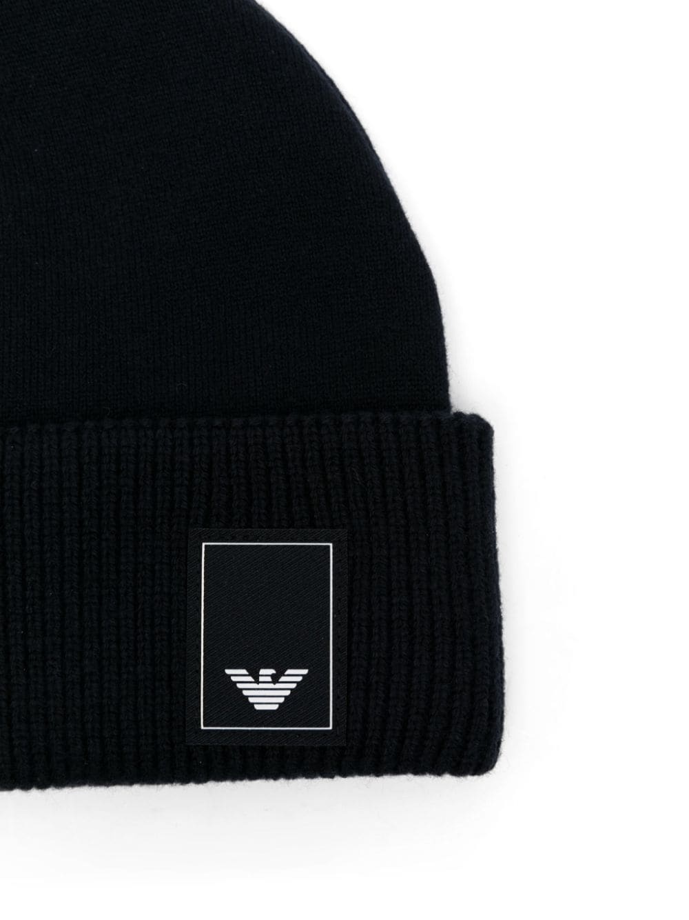 logo-patch beanie hat - 2
