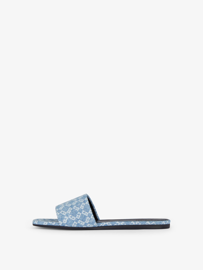 Givenchy 4G FLAT MULES IN DENIM MONOGRAM 72 outlook