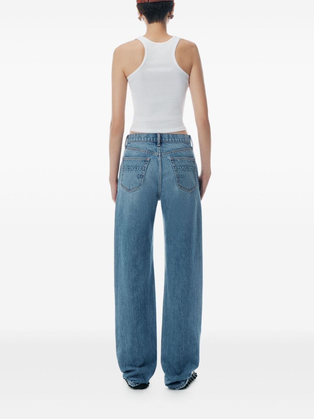 mid-rise straight-leg jeans - 3