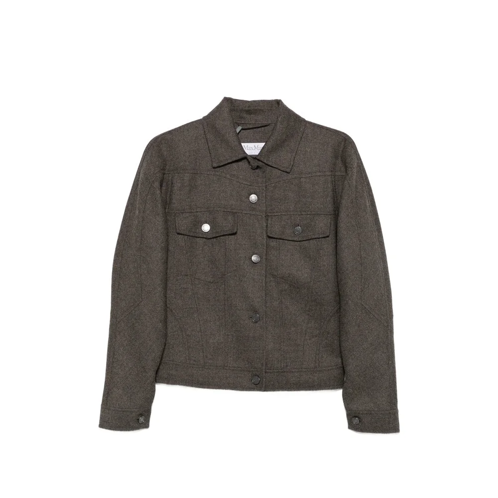 Max Mara Grey Coats - Single Breasted Coats Women - 1