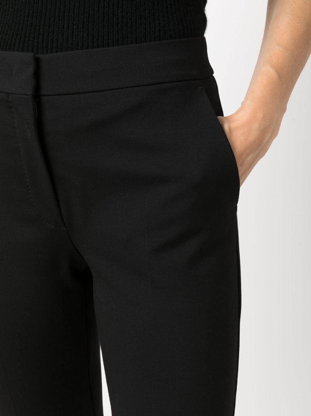 high-waisted cropped trousers - 5