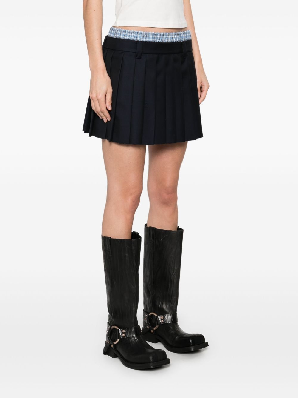 pleated mini skirt - 3