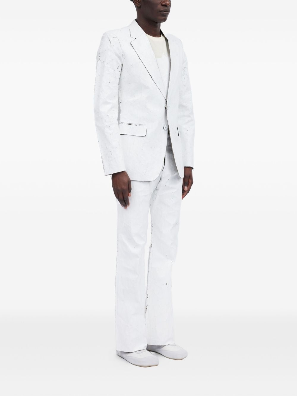 coated-finish blazer - 3