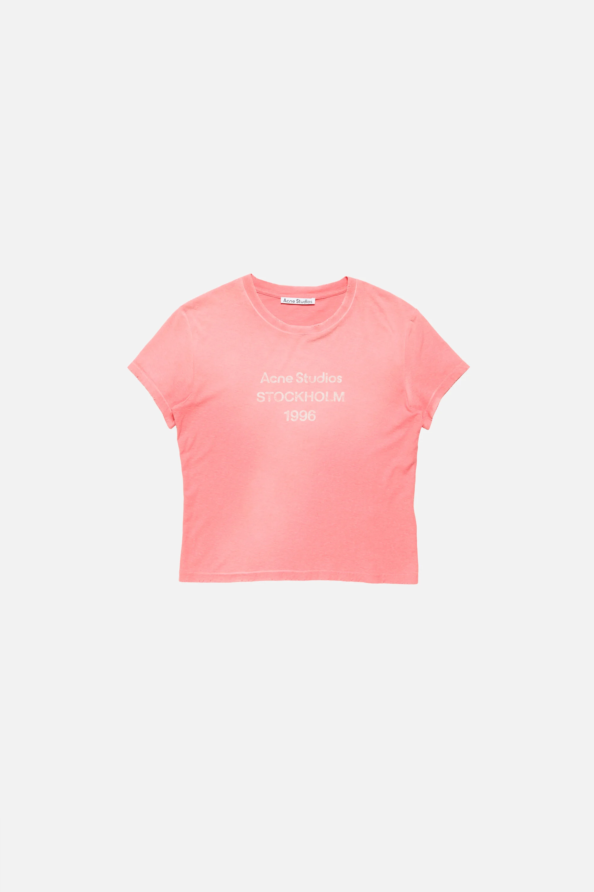Fitted logo t-shirt - Tango pink - 1