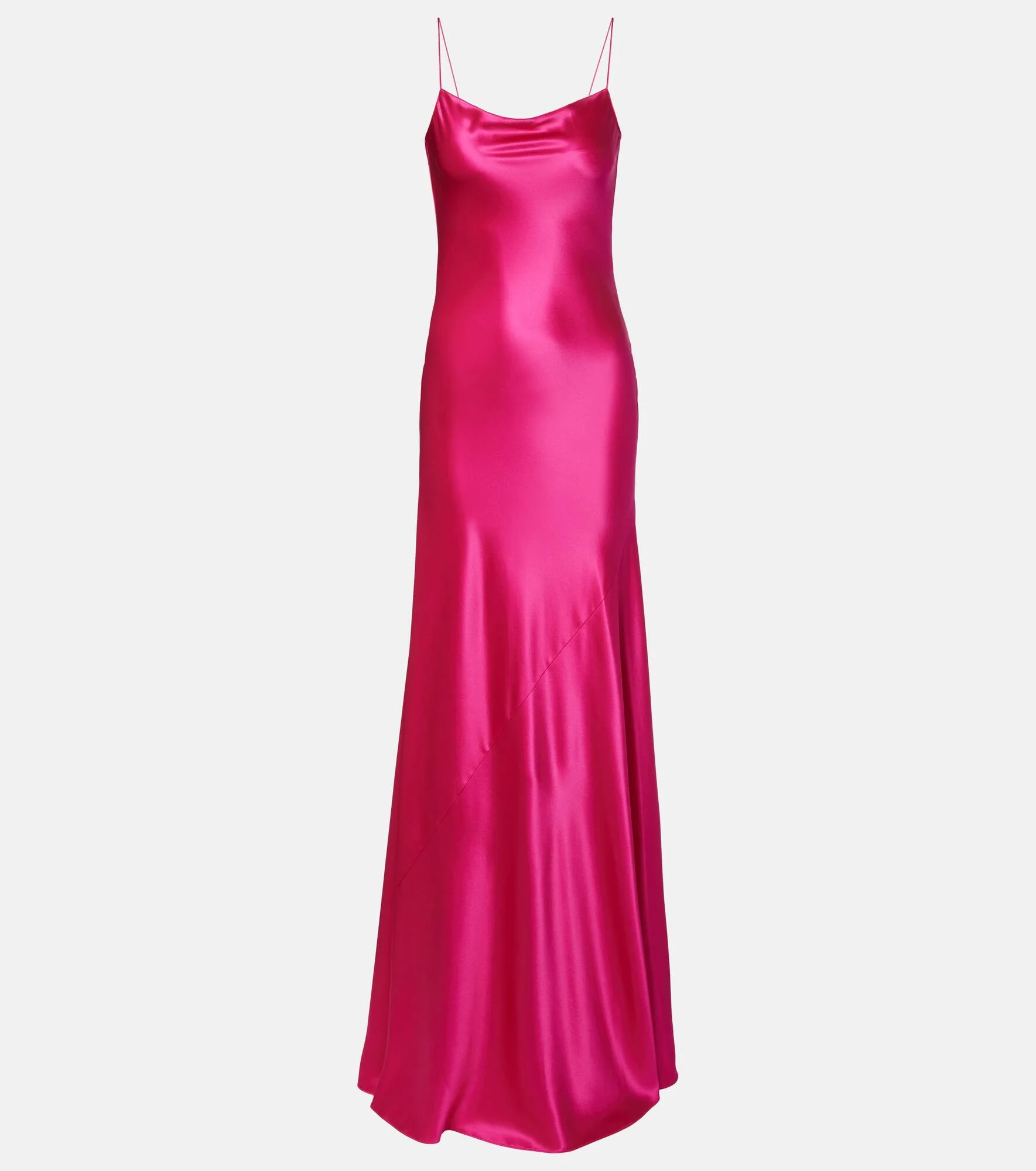 Silk satin gown - 1