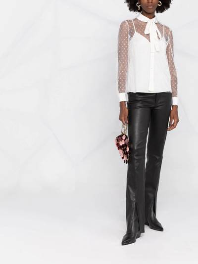 REDValentino point d'esprit long-sleeved blouse outlook