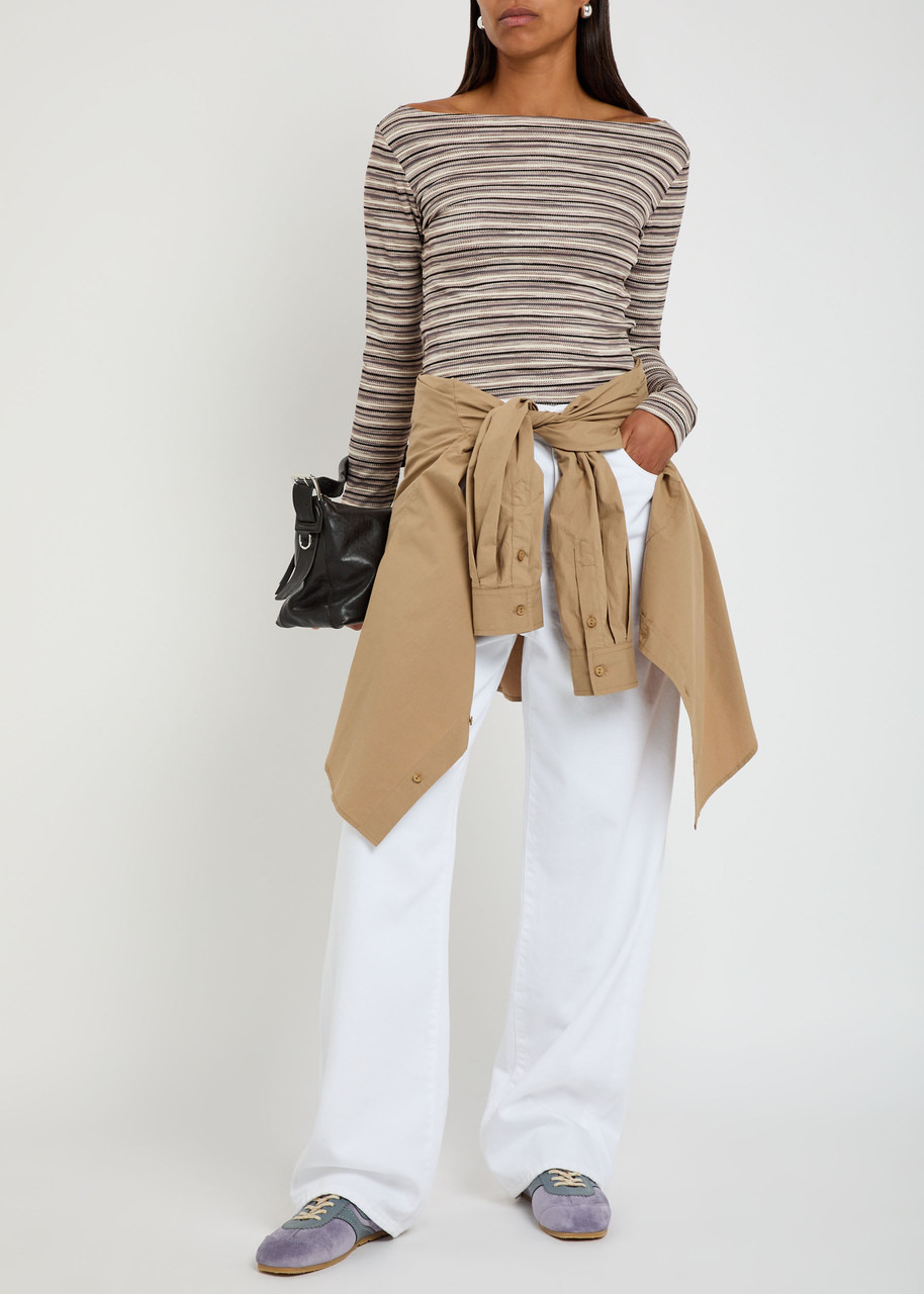 Reformation Wiley Striped Fine-knit top - 4