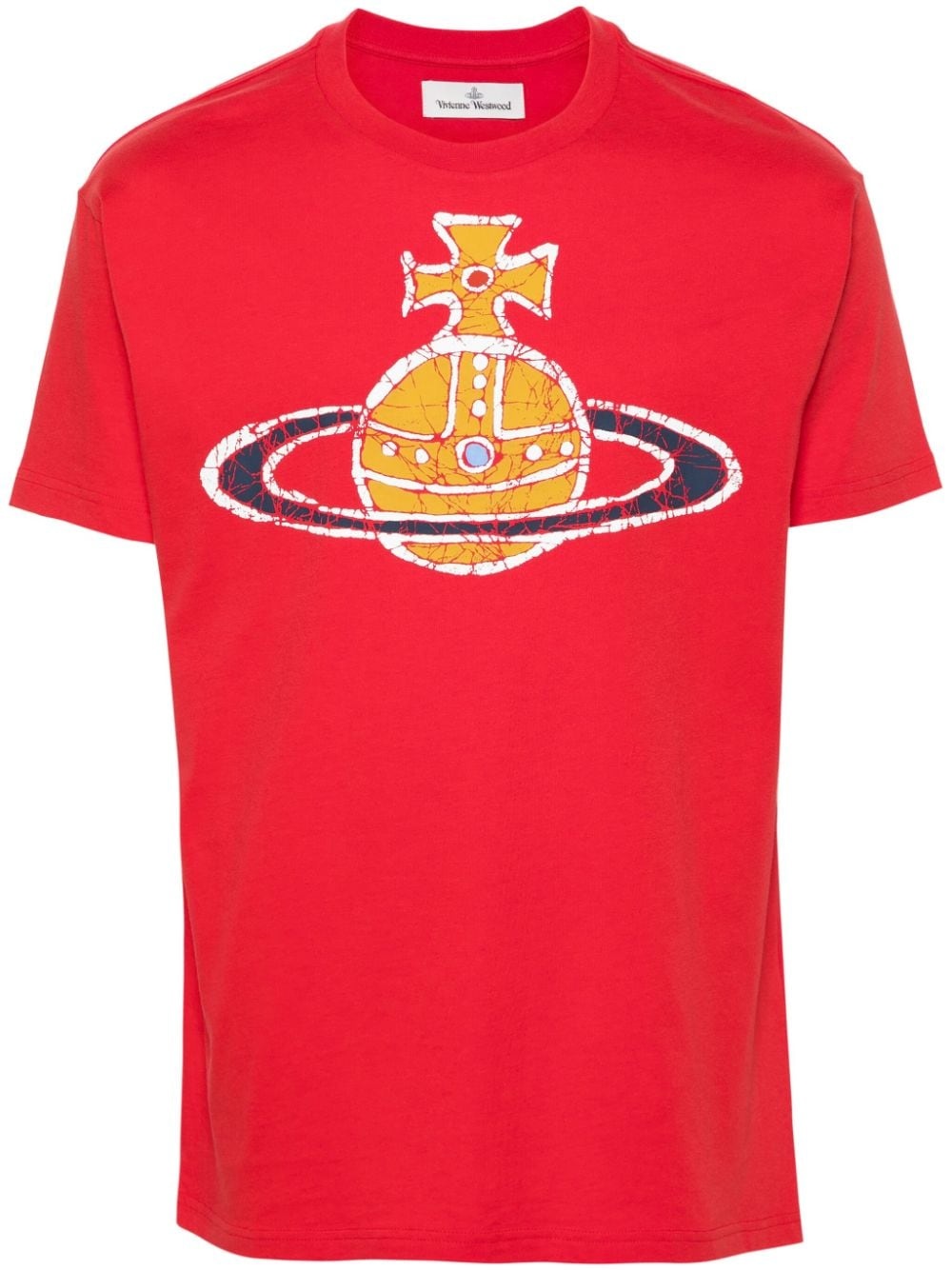 Orb-logo-print cotton T-shirt - 1