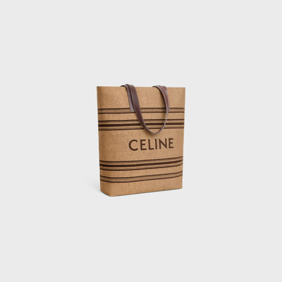 CELINE MUSEUM BAG in Textile with raffia effect and calfskin outlook