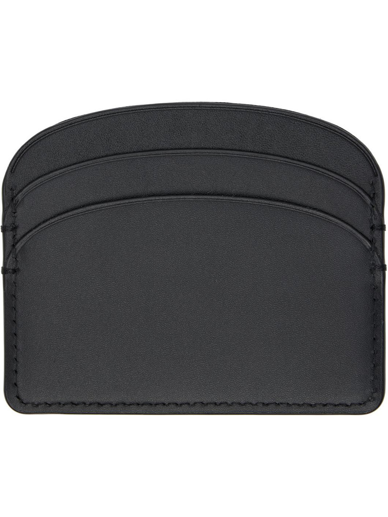 A.P.C. Black Demi-Lune Card Holder outlook