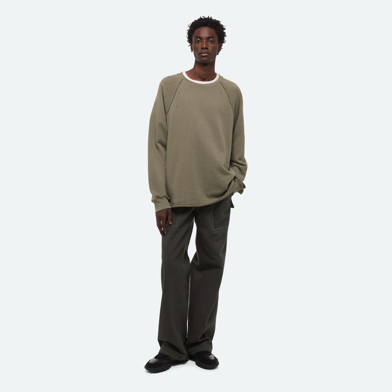 Helmut Lang DESTROYED CREWNECK outlook