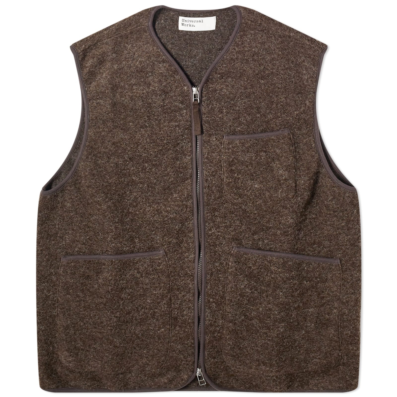 Universal Works Wool Fleece Zip Gilet - END. Exclusive - 1