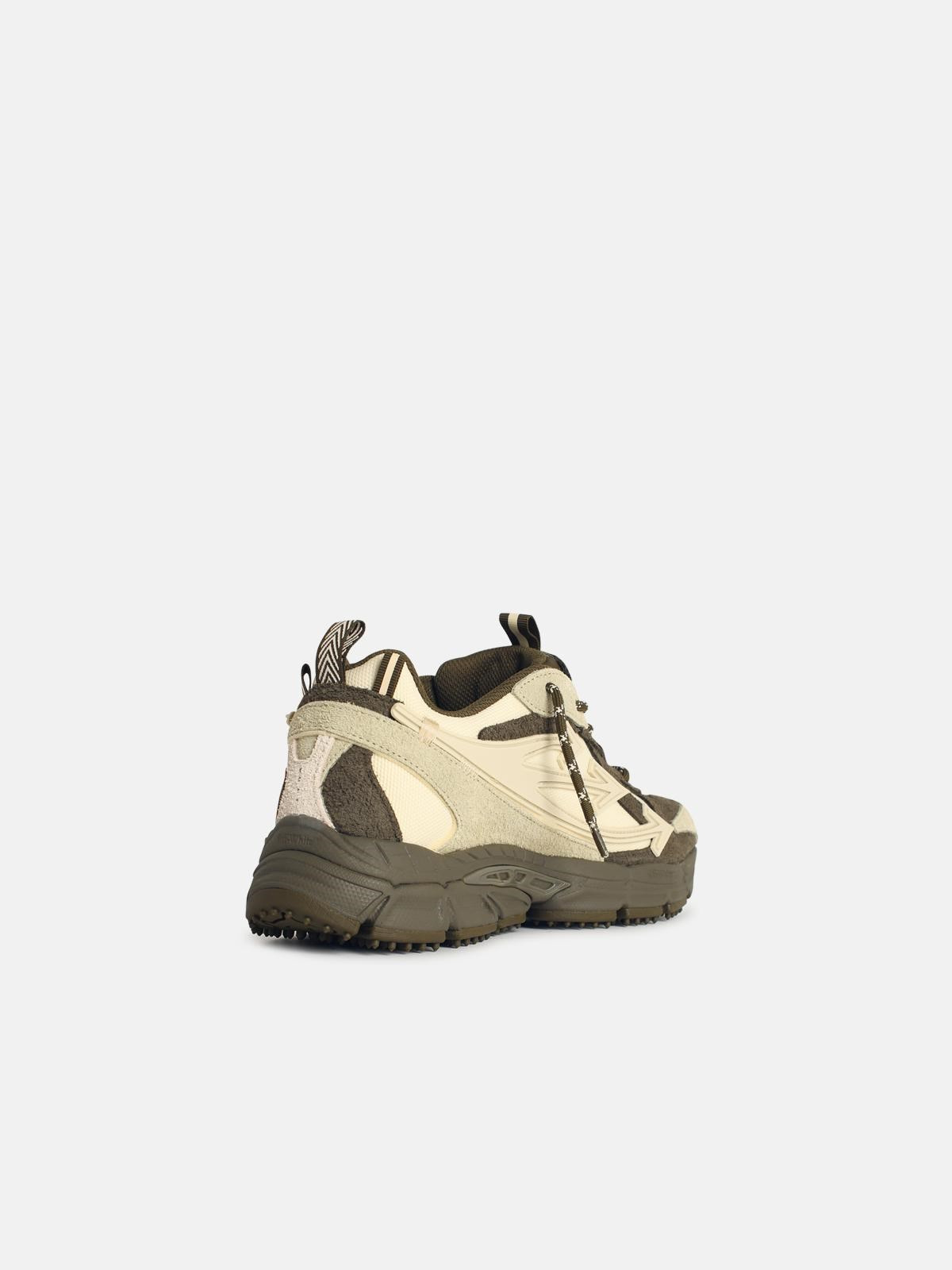 'BE RIGHT BACK' GREEN LEATHER BLEND SNEAKERS - 3