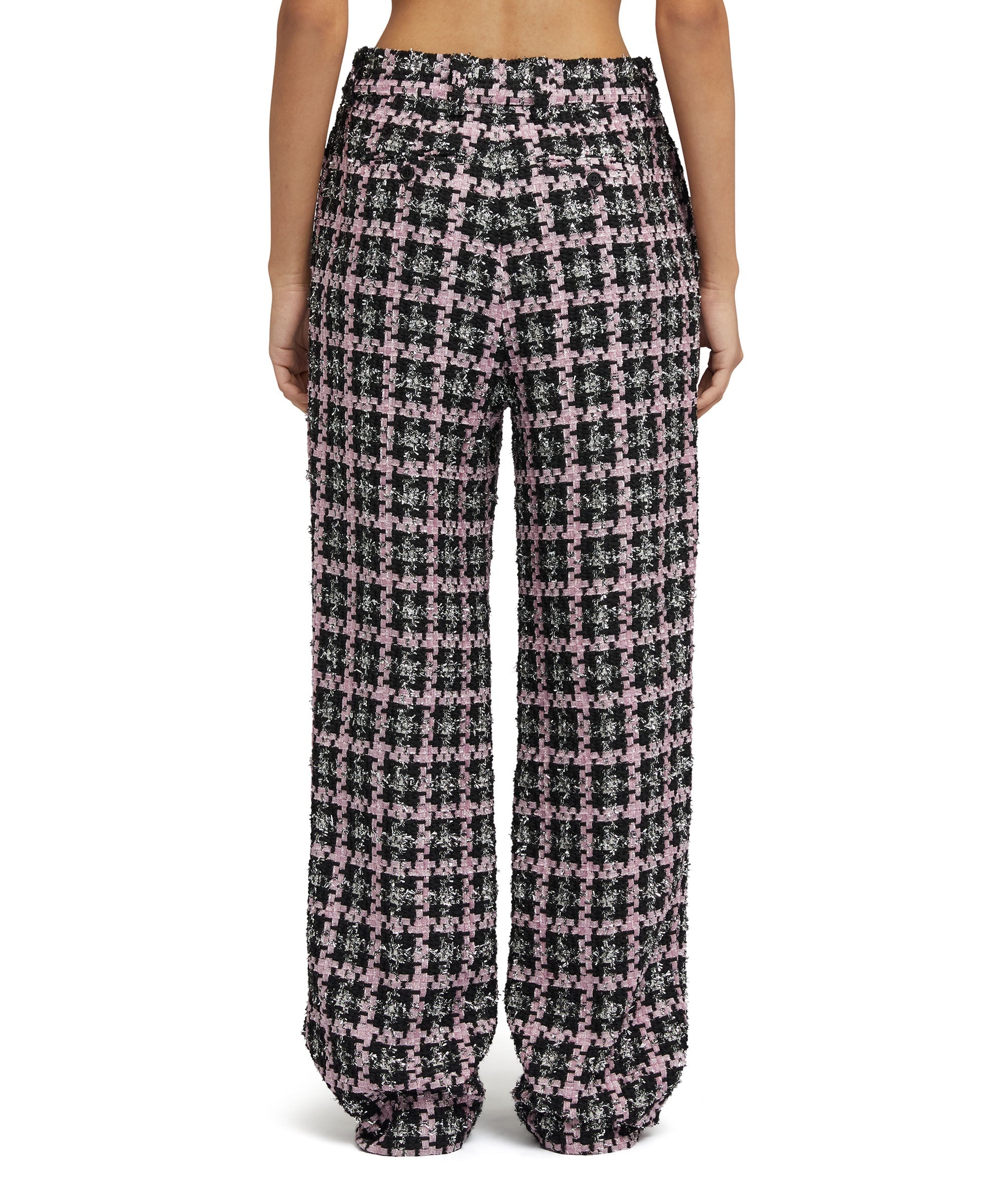 Trousers with "Lurex Check Tweed" motif - 3