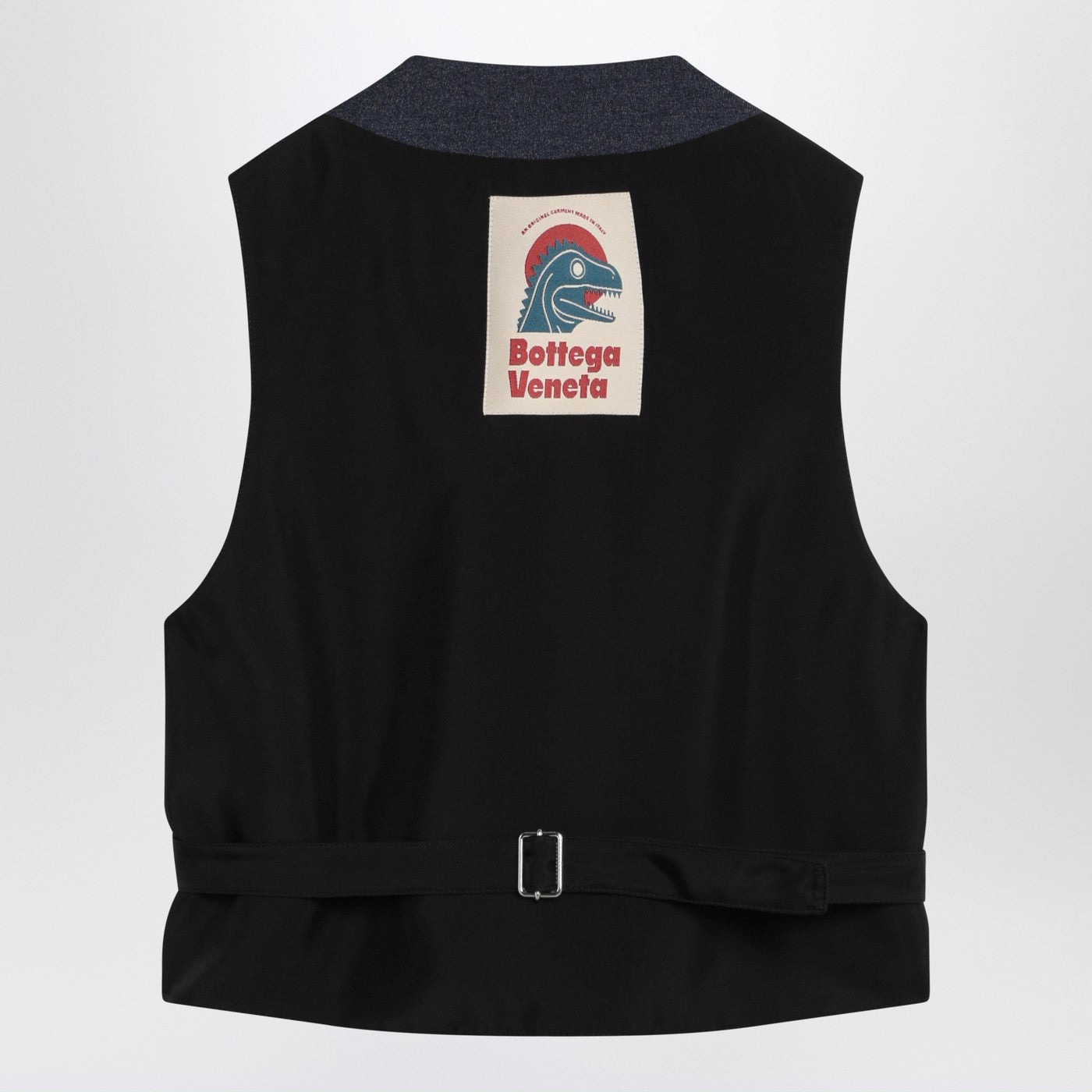 Bottega Veneta Men Dark Blue Wool Vest - 2