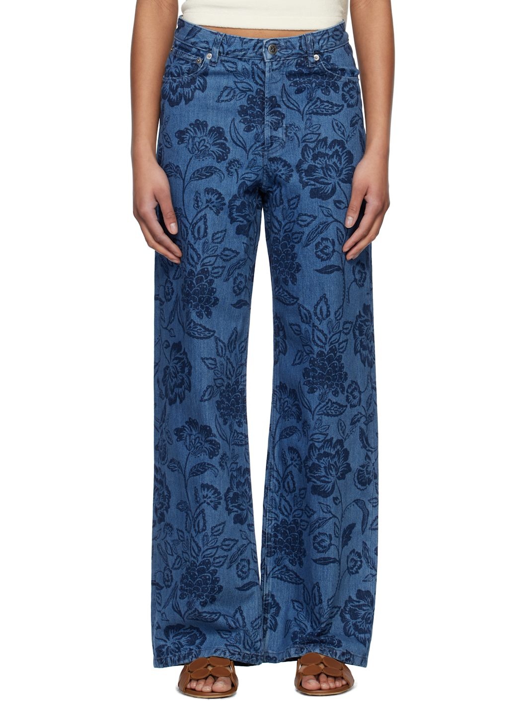 A. P.C. Blue Elisabeth Jeans - 1