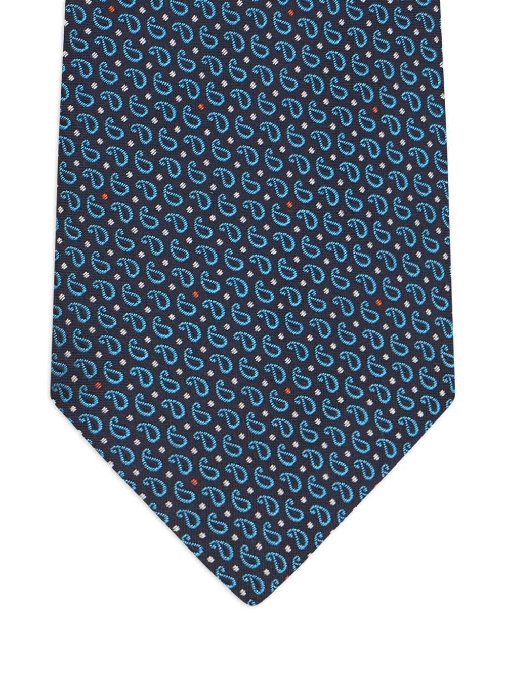paisley-pattern silk tie - 3