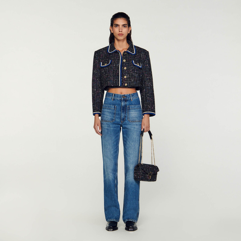Sandro SHORT TWEED JACKET outlook